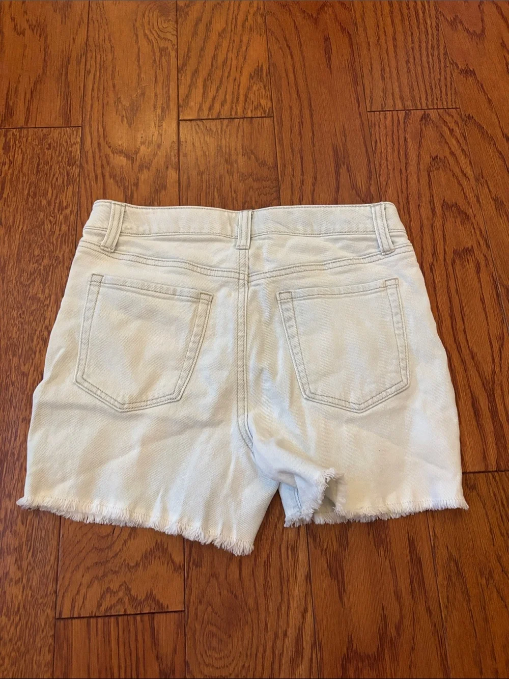 Kid’s size XL (14) Light Wash Distressed Denim Shorts